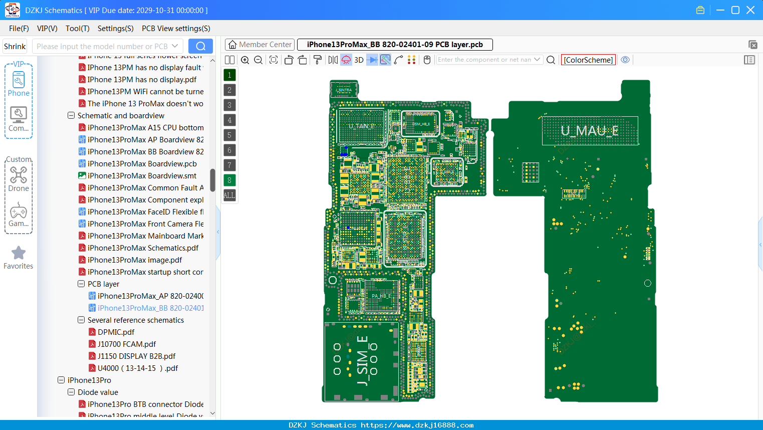 IPhone13ProMax_BB 820-02401-09 PCB Layer